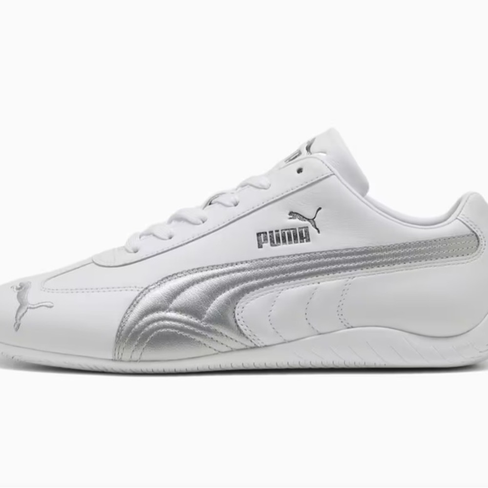 Puma Speedcat Men's White and Silver Sneakers